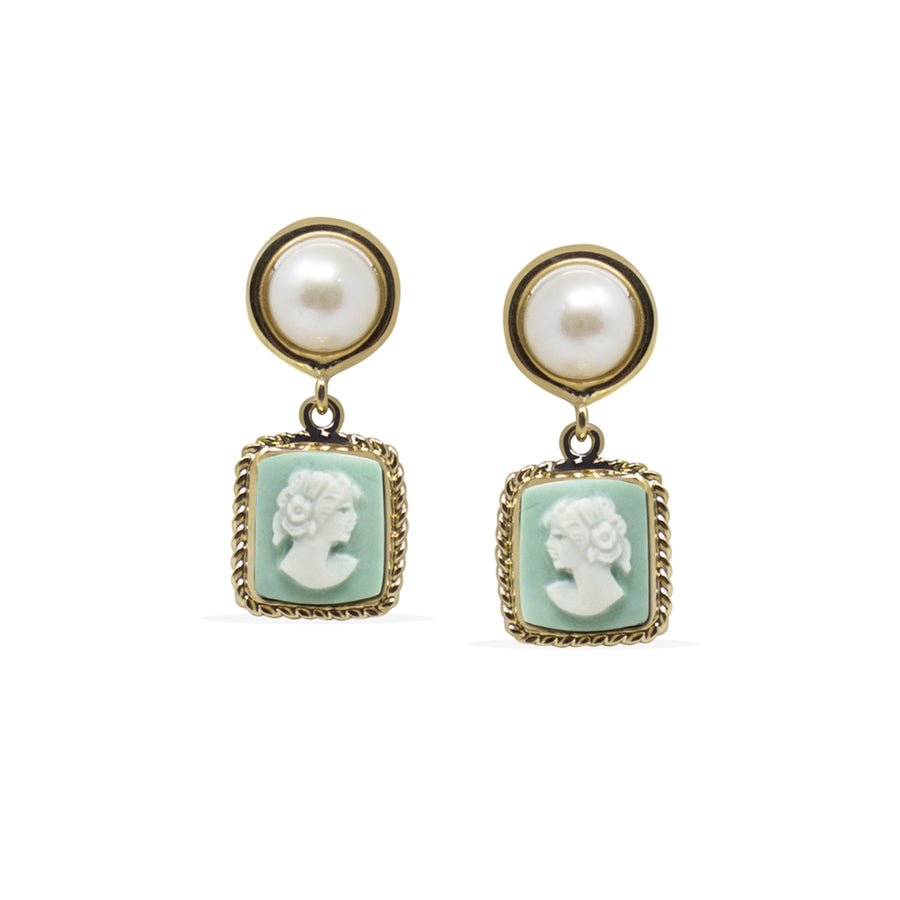 The Beloved Green Earrings (CJE-473)