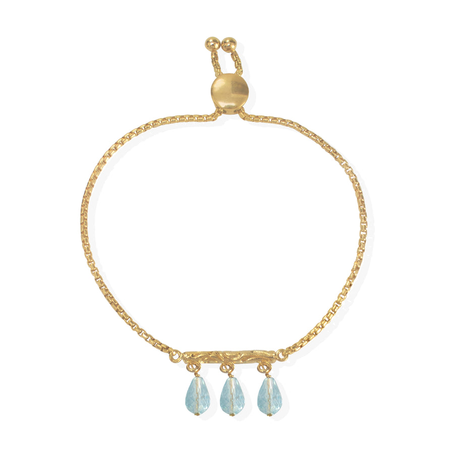 Sky Blue Drop Bracelet (L22-B261)