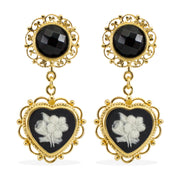 Bouquet Cameo Earrings (MME-307)