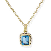 Luccichio Blue Topaz Necklace (L21-N224)