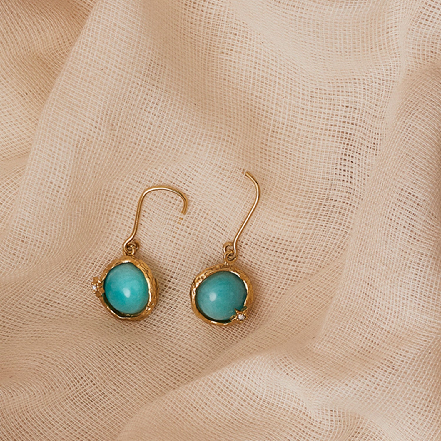Amazonite Earrings (E-501)