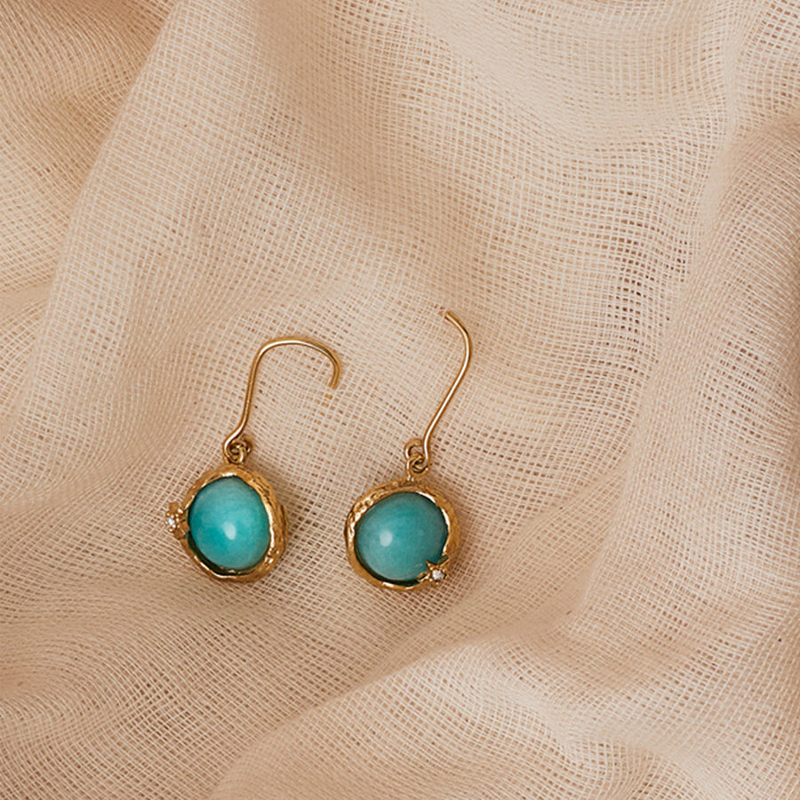 Amazonite Earrings (E-501)