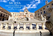 2024年卓上カレンダー（木製スタンド・ポストカード付き）SICILIA-TRIP TO PALERMO Vol.01-